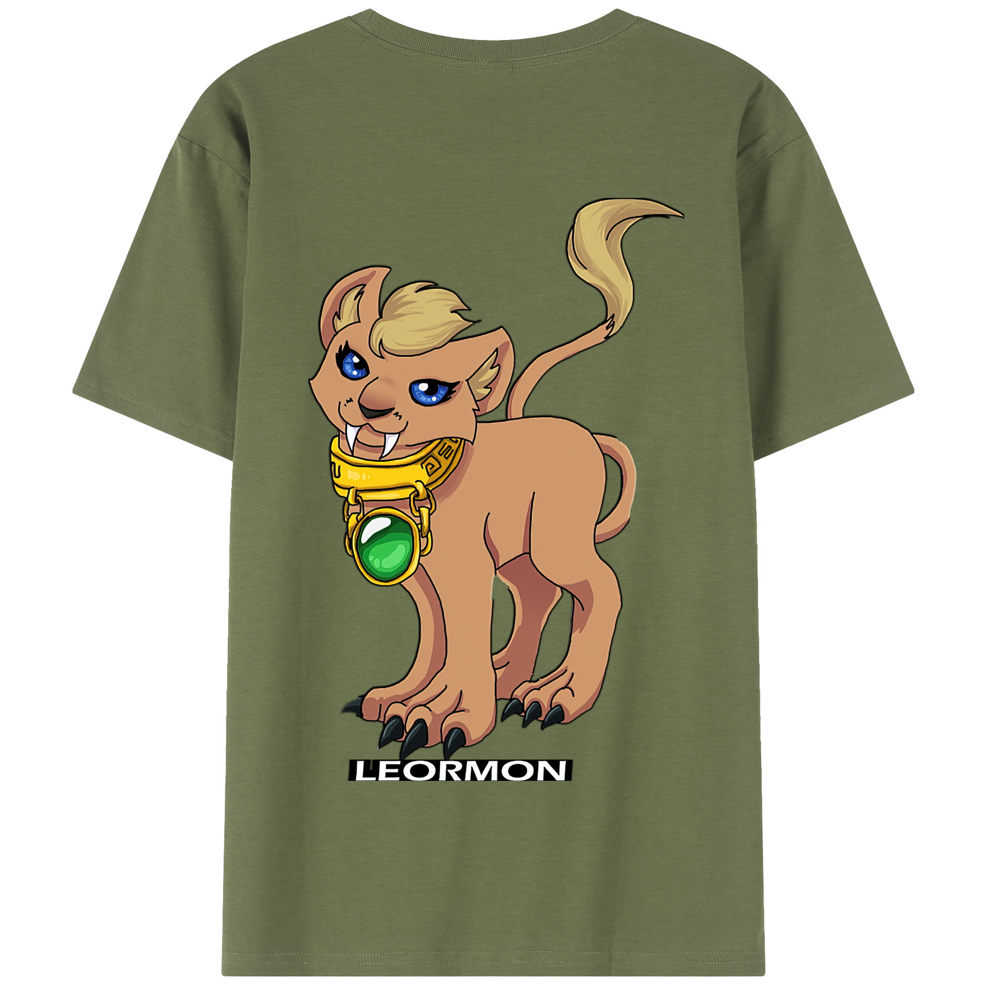 （画像用） Digimon デジタルモンスター/デジモン 綿100％半袖Tシャツ（背面プリント）